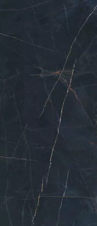 Marble-effect Black tile from the La Marmoteca collection by Gardenia&Ariana, size 120x280, Lux finish, Rettificato edges.