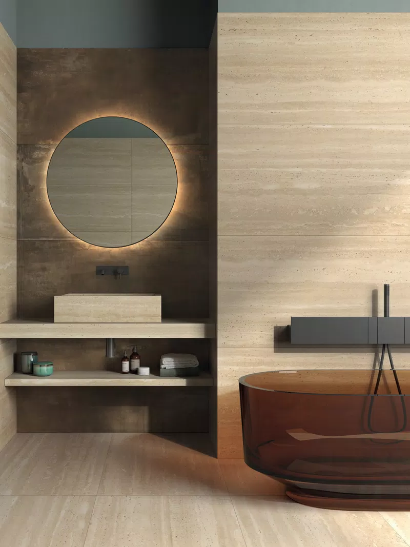 INTERNO 9 RUST 60X120+SENSI ROMA CREAM NAT.R. 60X120