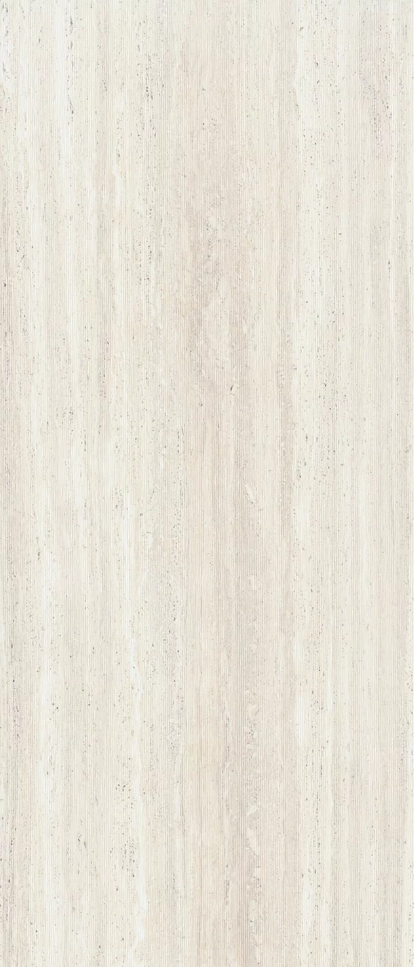 Sensi Roma Wave Ivory tile by ABK in white, Nat 3D finish, 120x280, 6 mm thickness.