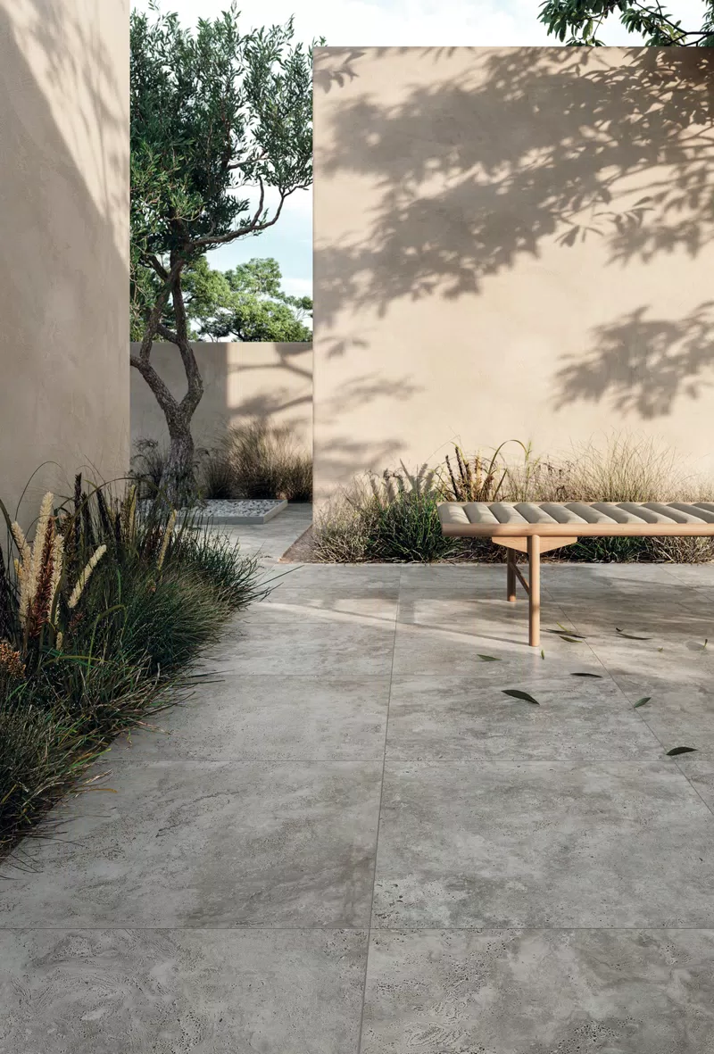 NAVONA GREY CROSS GRIP 60X60