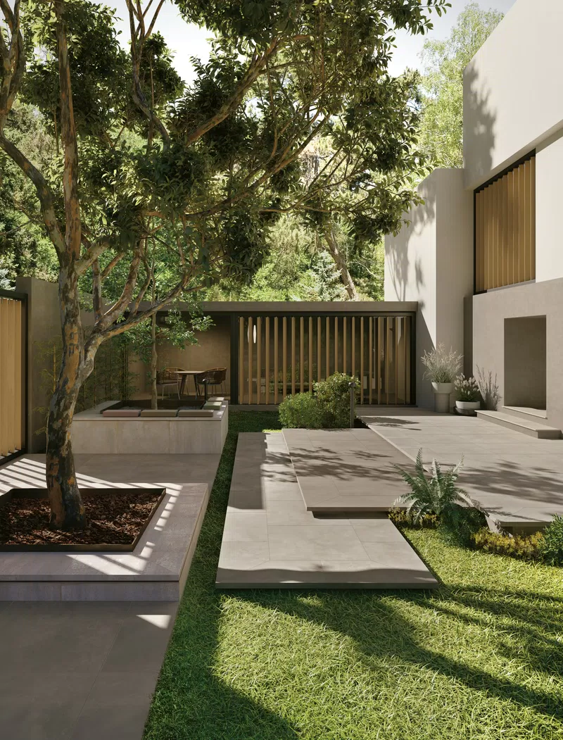 O_01 PLEIN AIR MAKE ANTRACITE CORTEN 80X80 R11 20 MM GRIGIO CORTEN 80X80 R11 20 MM + PEZZI SPECIALI R11 20 MM
