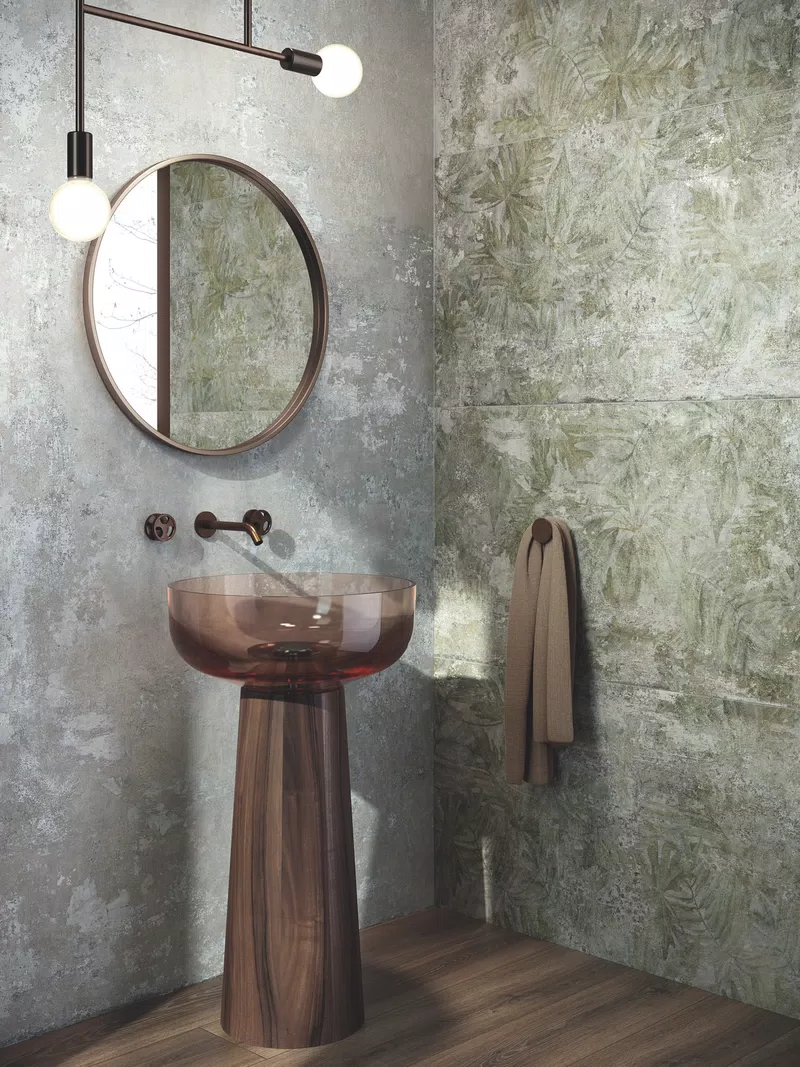 GHOST GREY 120X280 + GHOST OASIS 60X120 + ECO CHIC BROWN 20X120