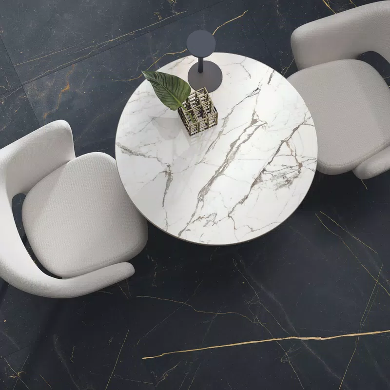 ABKSTONE STATUARIO FANTASTICO LUX+SENSI 900 PRECIOUS BLACK 120X120