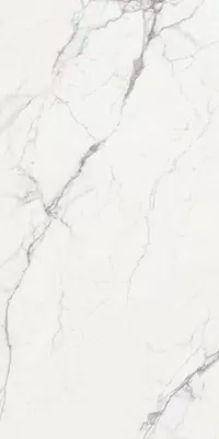 Carreau effet marbre Blanc de la collection La Marmoteca par Gardenia&Ariana, format 60x120, finition Lux, bord Rettificato.