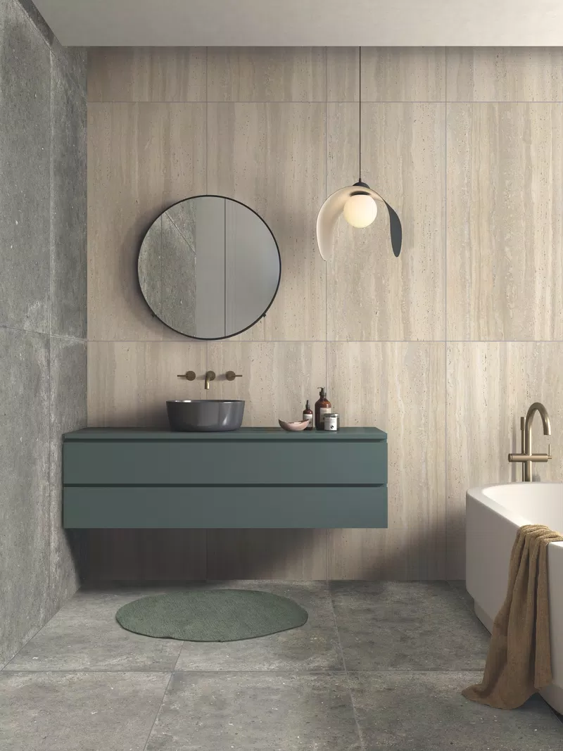 B_01 DORICA CREMA NAT 60X120 + ANIMA GRIGIO 60X120