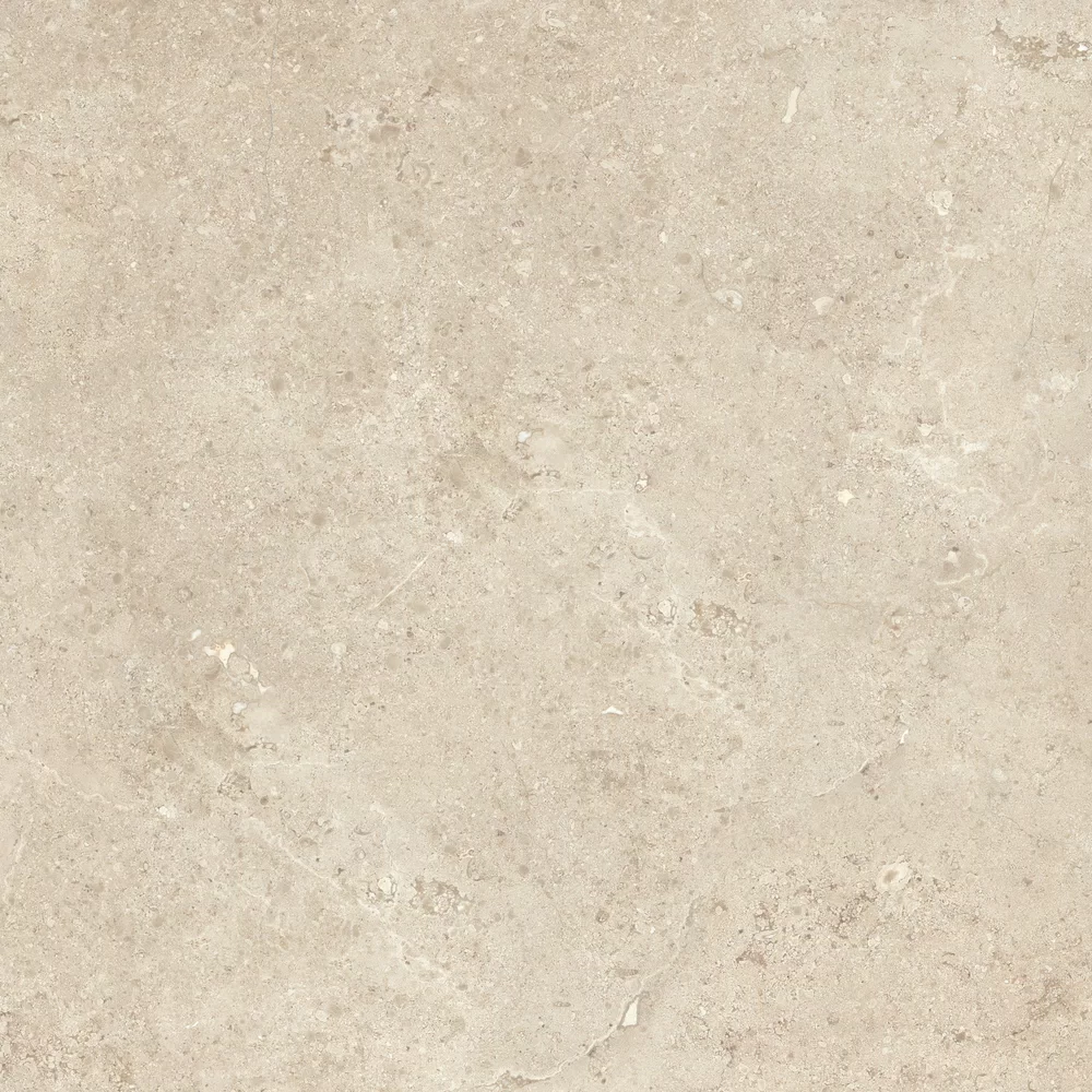 Stone-effect Beige tile from the Plein Air collection by Gardenia&Ariana, size 80x80, R11 finish, Rettificato edges.
