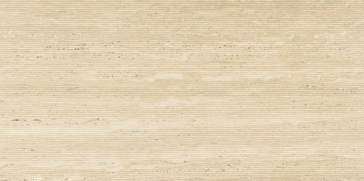Piastrella Sensi Roma Wave Cream di ABK in beige, finitura Naturale, 60x120, spessore 8.5 mm.
