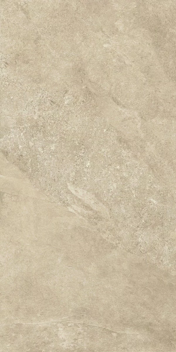 Piastrella effetto pietra Bianco della collezione Out.20 di ABK, formato 60x120, finitura R11, bordo Rettificato.