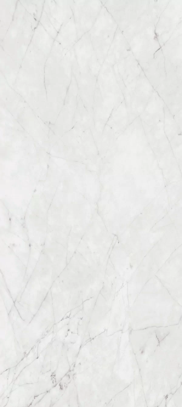 Piastrella effetto marmo Bianco della collezione Sensi 900 di ABK, formato 120x280, finitura Soft, bordo Rettificato.