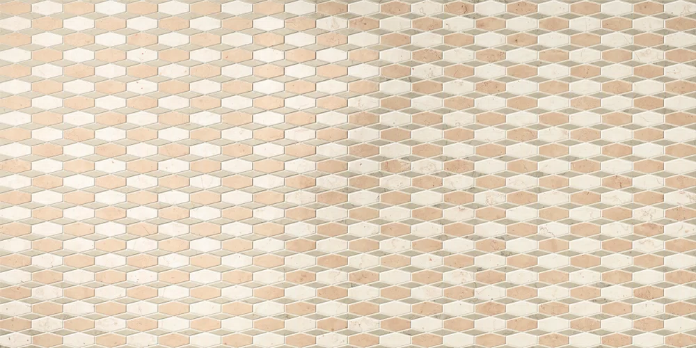 Mehrfarbig Bon Ton Fliese, Marmor-Optik, 60x120, Oberfläche Antique 3D.