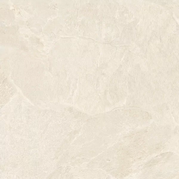 Stone-effect White tile from the Falaise collection by Gardenia&Ariana, size 120x120, Natural finish, Rettificato edges.