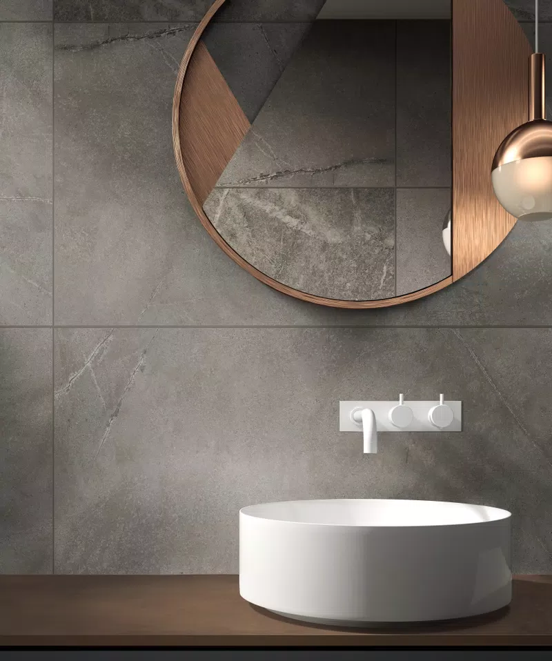 ATLANTIS TAUPE 60X120 + SENSI GEMS CRYSTAL 60X120 + INTERNO 9 RUST (2)