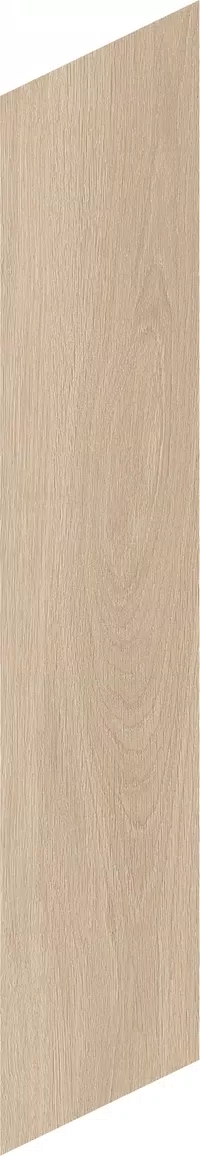 Tabulae Chevron Refined Fieno tile by Gardenia&Ariana in beige, Natural finish, 15x85, 9.5 mm thickness.