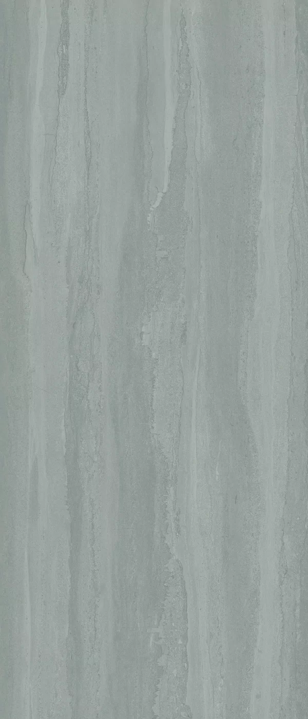 Carreau effet pierre Vert de la collection Double par Flaviker, format 120x280, finition Nat P.tech, bord Rettificato.