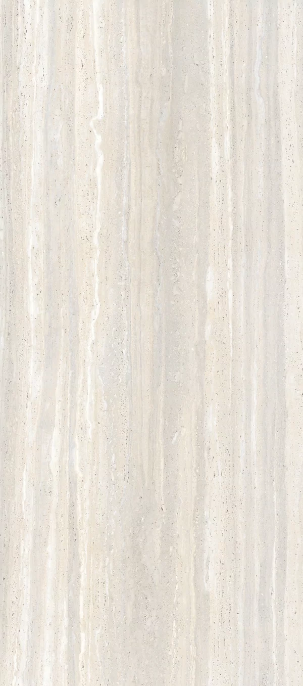 Piastrella Dorica Avorio di Gardenia&Ariana in bianco, finitura Naturale, 120x280, spessore 6 mm.