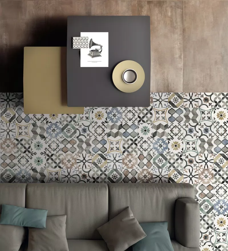 PLAY CLASSIC MIX MULTICOLOR + INTERNO 9 MUD 60X120