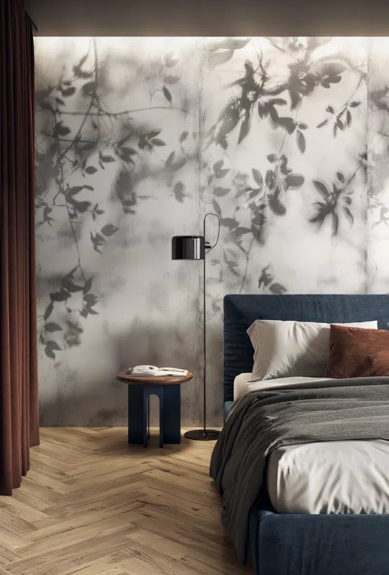 ART WALLS SHADOW 120X280 + NORDIK WOOD GOLD 10X60