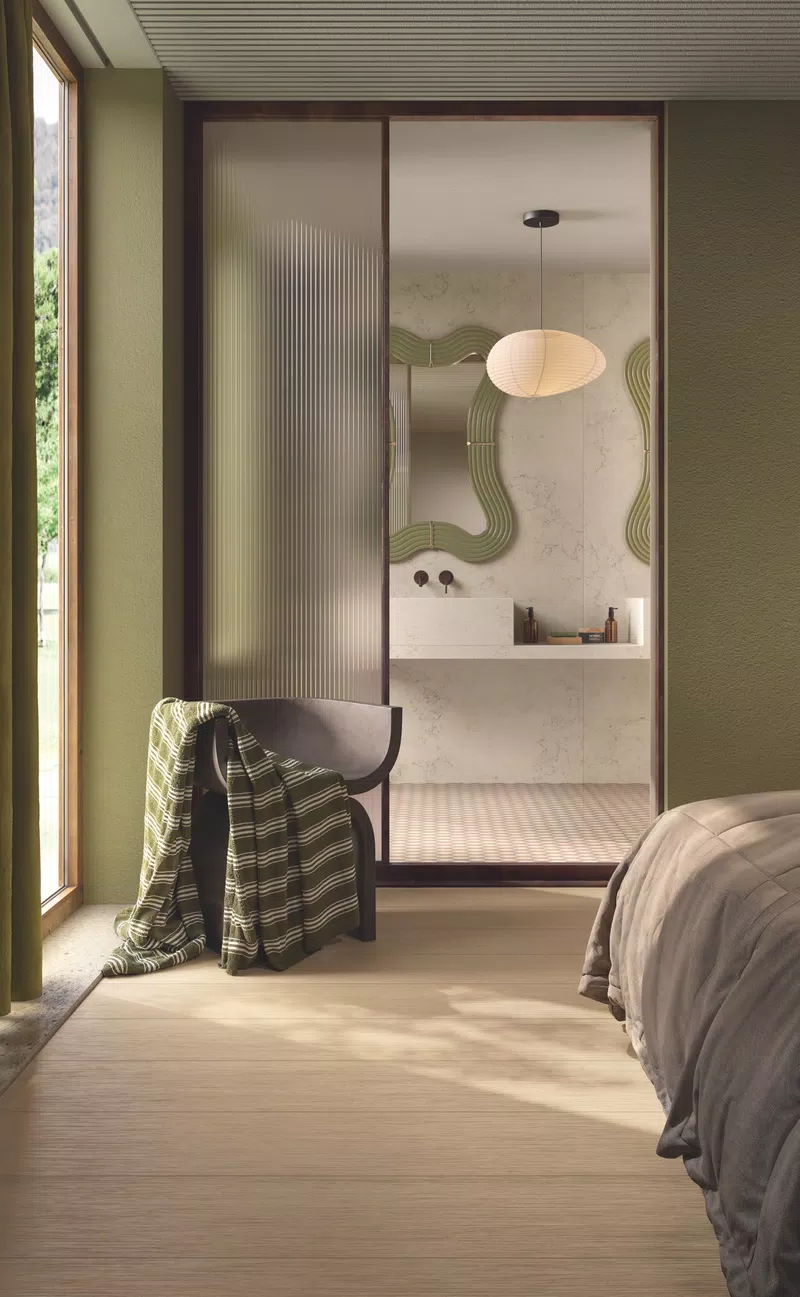 E_01_TABULAE REFINED MIELE NAT 23,4X148 +BON TON BIANCONE SOFT3D 120X280 + TRICOT ANTIQUE 3D 60X120