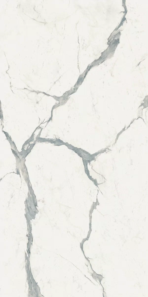 Piastrella Bianco Supreme Evo, effetto marmo, 160x320, finitura Soft.