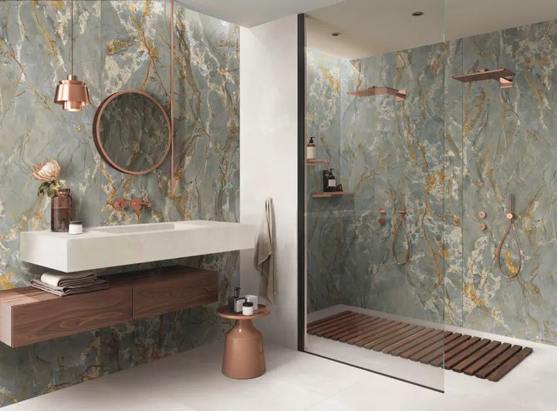 SENSI SIGNORIA ROMA IMPERIALE LUX 120X280 + LAB325 BASE PEARL 120X280_60X120