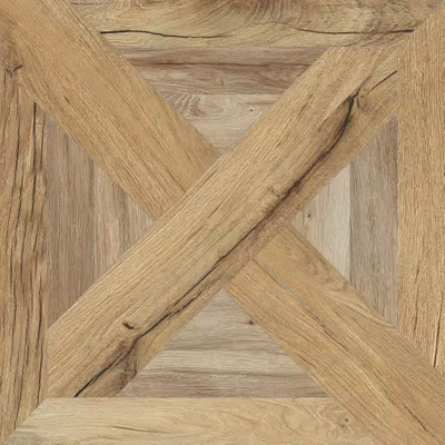 Carreau Multicolore Nordik Wood, effet bois, 60x60, finition Naturel.