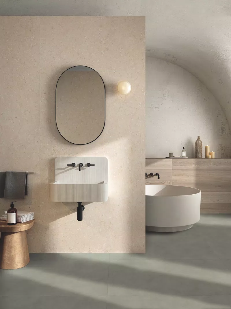 35 POETRY STONE TRANI BEIGE 120X280+POETRY WOOD ECRU 20X120+ALTEREGO MUD 60X120