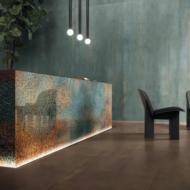 ART WALLS FROST 120X280 + REBEL EMERALD 120X280 + REBEL BRASS 60X120
