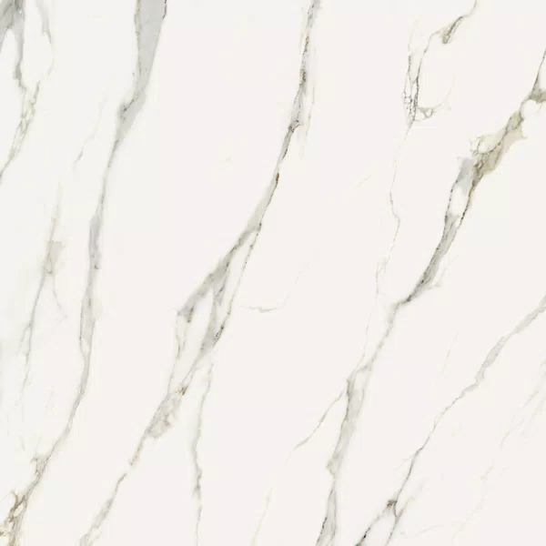 Piastrella Bianco Sensi Signoria, effetto marmo, 120x120, finitura Lux.