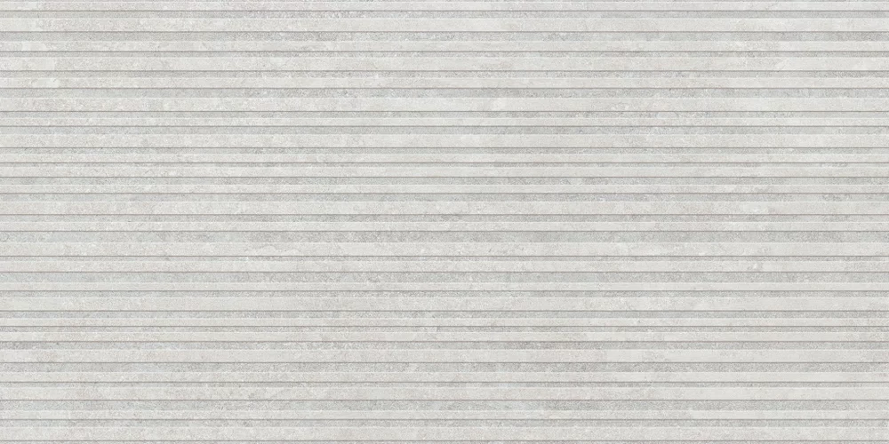 Piastrella Double Cannetè Grey di Flaviker in grigio, finitura Nat 3D, 60x120, spessore 8.5 mm.