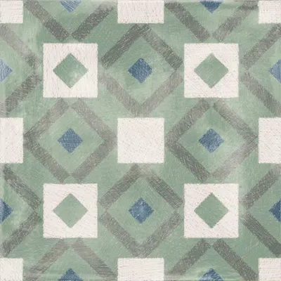Piastrella effetto decor Multicolore della collezione Play di ABK, formato 20x20, finitura Naturale, bordo Naturale.