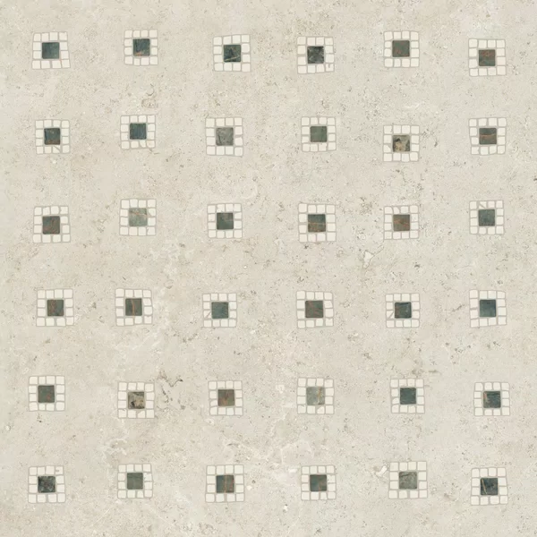 Beige Orosei tile, stone effect, 120x120, Antique 3D finish.