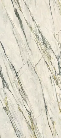 Piastrella effetto marmo Verde della collezione Supreme Treasure di Flaviker, formato 120x280, finitura Lux, bordo Rettificato.