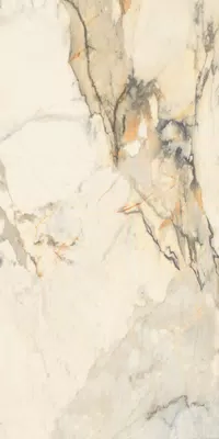 Beige La Marmoteca tile, marble effect, 60x120, Lux finish.