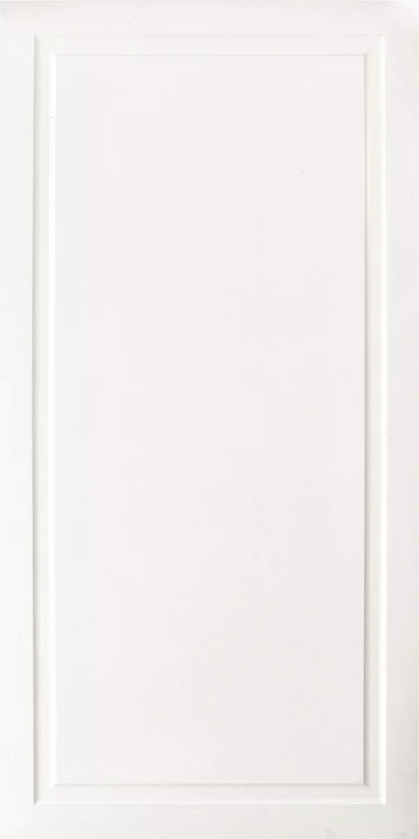 Piastrella Bianco Boiserie, effetto tinta unita, 60x120, finitura Naturale.