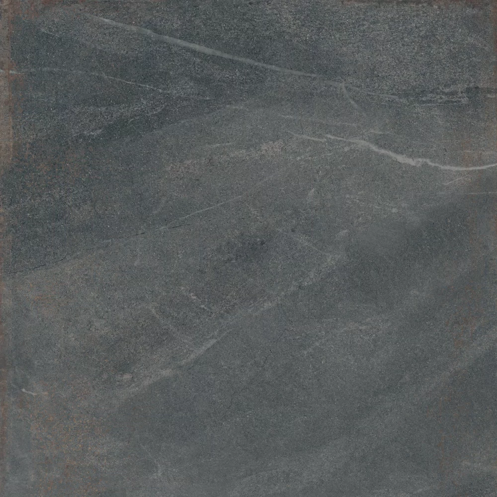 Poetry Stone Piase Smoke Fliese von ABK in Grau, Oberfläche Nat P.tech, 120x120, Stärke 8.5 mm.