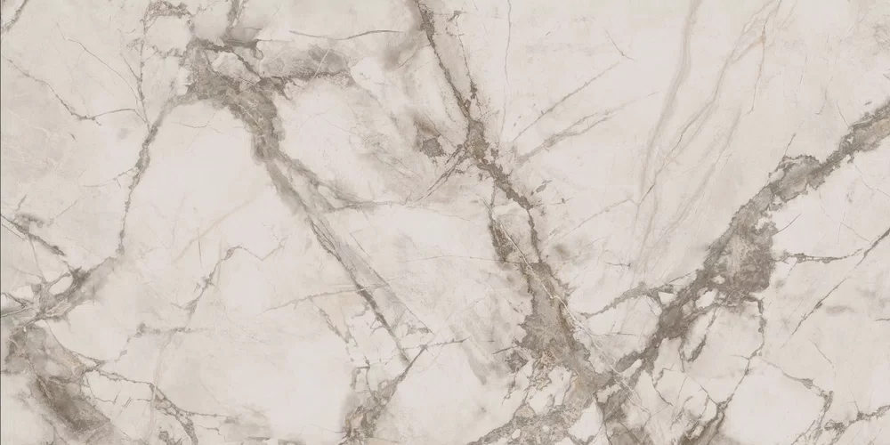 Piastrella effetto marmo Bianco della collezione Epoque 2.0 di Gardenia&Ariana, formato 60x120, finitura Naturale, bordo Rettificato.