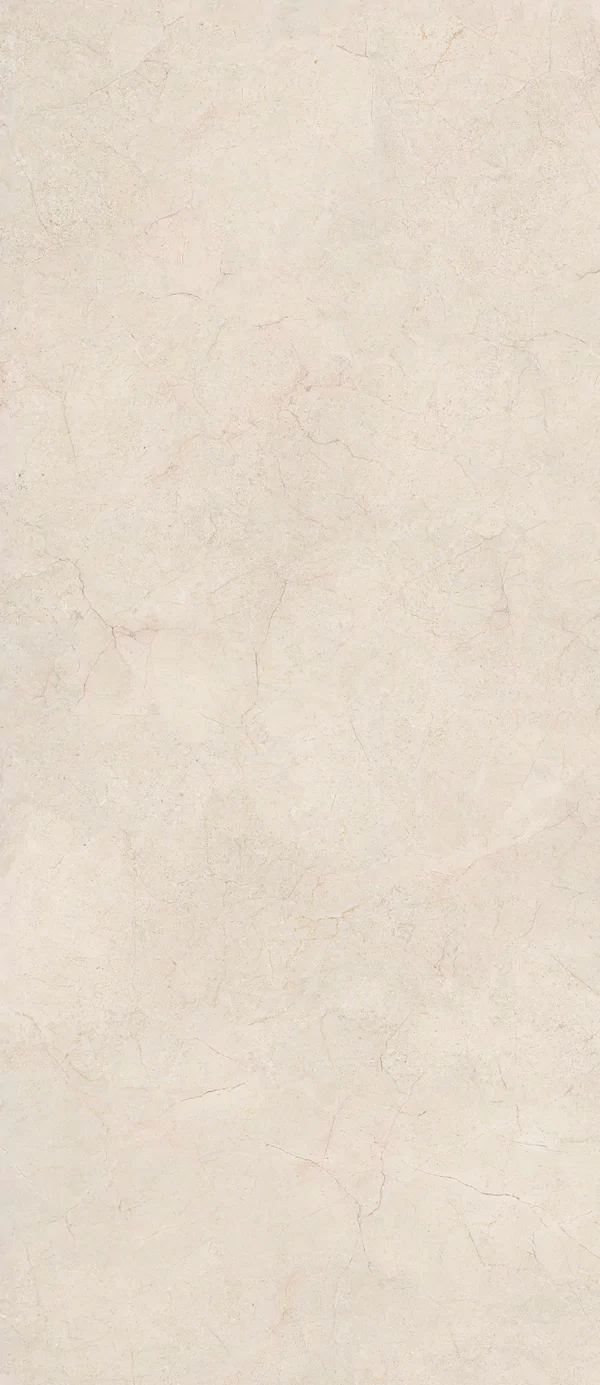 Piastrella effetto marmo Bianco della collezione Sensi White di ABK, formato 120x280, finitura Soft, bordo Rettificato.