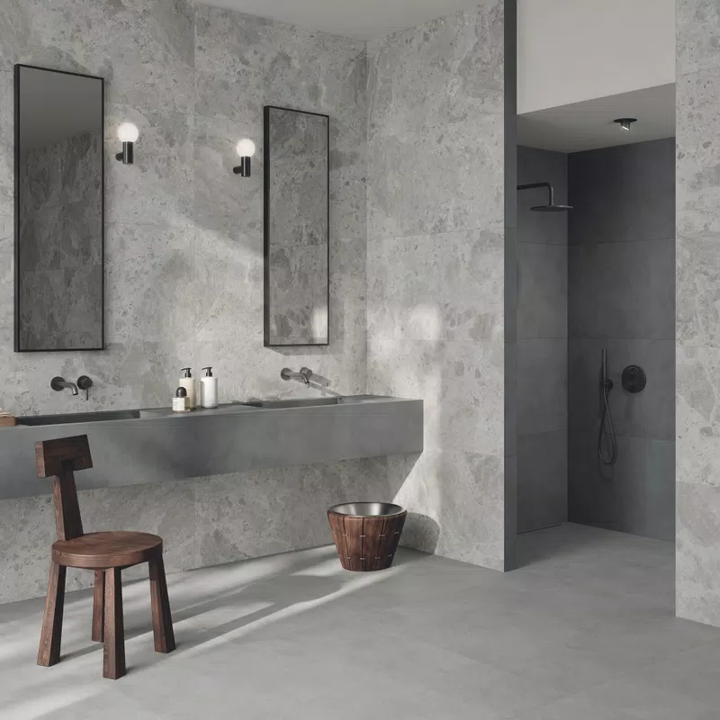 H_03 ERA BLOOMING ASH N.60X120+ALTEREGO CONCRETE+ASH 60X120