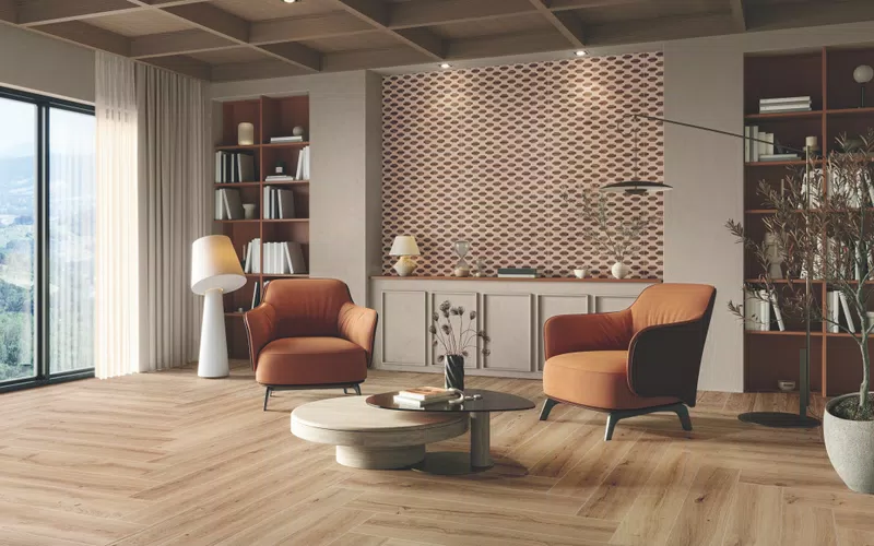 A_01 HERMIONE BEIGE NAT 20X120 + I PIGMENTI PILLOLE ANT3D 60X120