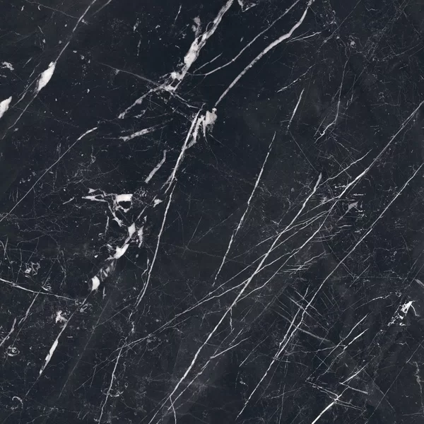 Supreme Evo Classic Marquinia tile by Flaviker in black, Lux finish, 120x120, 8.5 mm thickness.